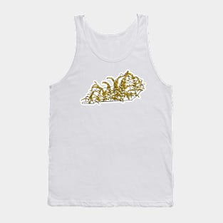 Kentucky and State Goldenrod Tank Top